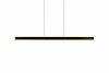 Nowoczesna uniwersalna lampa wisząca LED minimalistyczna czarna metalowa listwa podłużna ściemnialna ARCOLA 331210132 Trio